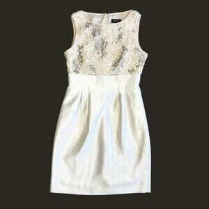 Tahari Arthur & Levine champaign cocktail dress Size 4